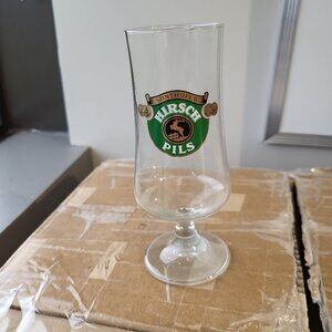 VTG SONTHOFER HIRSCH PILS BEER GLASS VERY RARE GUC SEE PICTURES